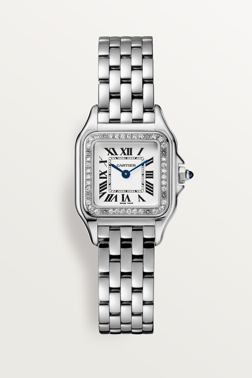Cartier Panthère de Cartier Small, Stainless Steel, Diamonds, 23mm x 30mm W4PN0016